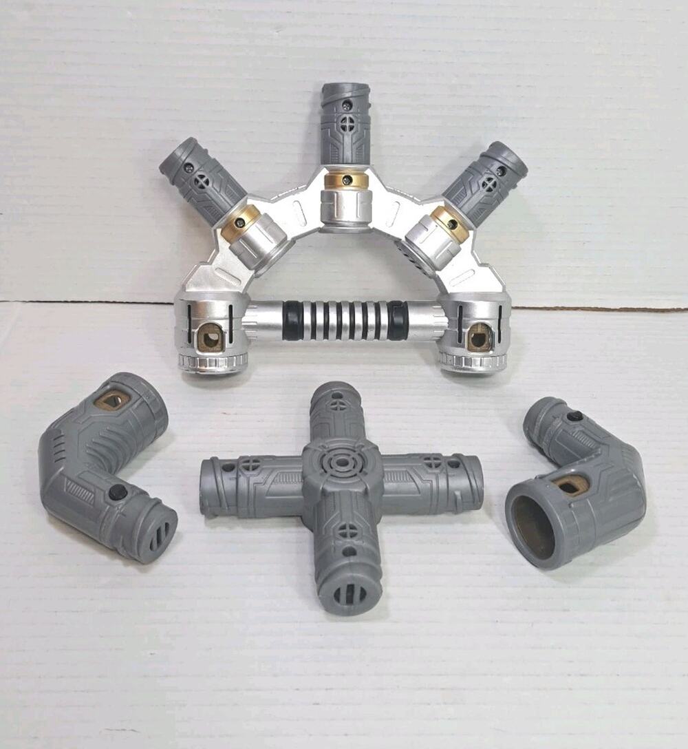 Star Wars Bladebuilders Hasbro Lot Hilt Cross Connector 2 Angle Parts Lightsaber